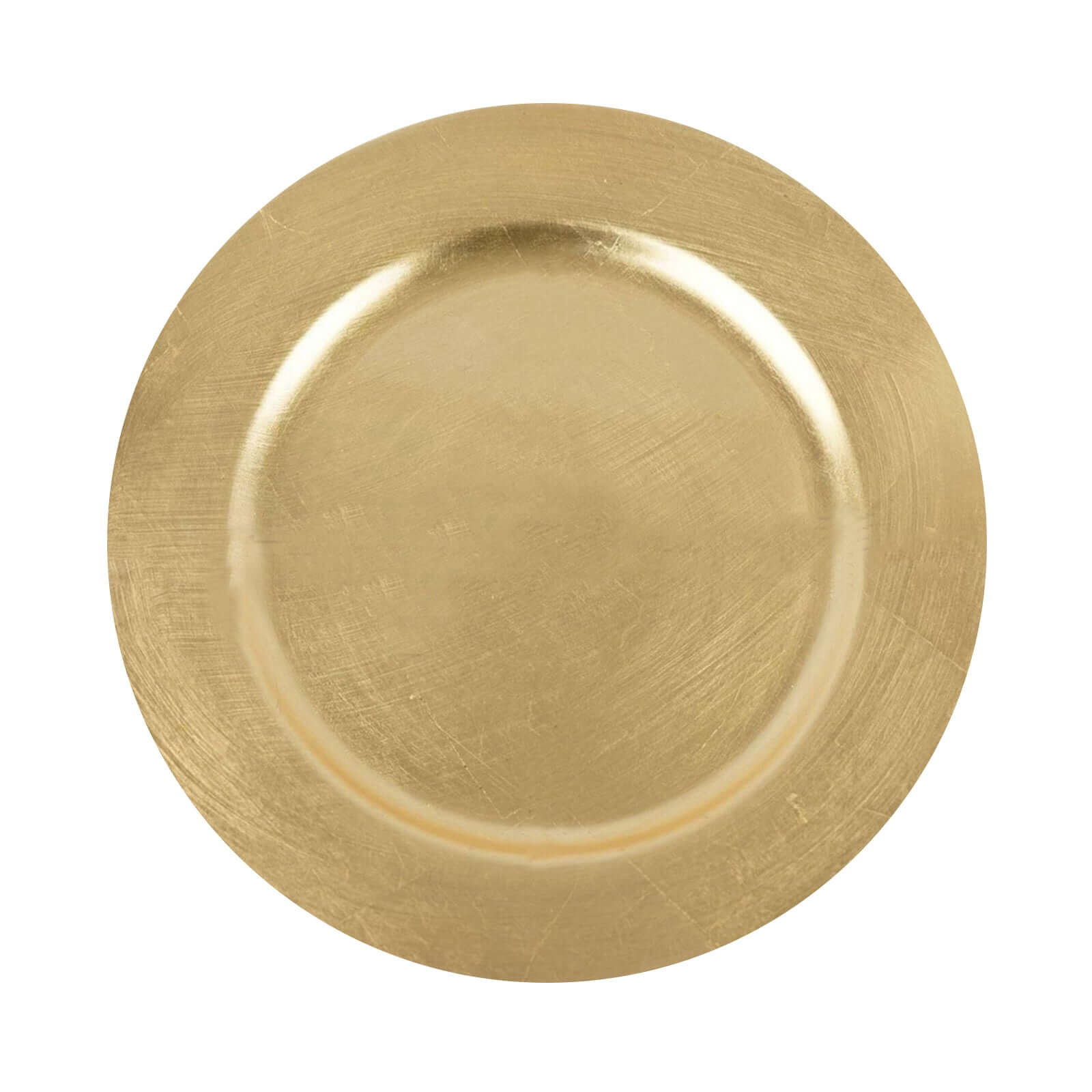 6 Pack Metallic Gold Round Acrylic Plastic Charger Plates, Dinner Party Table Decor 13