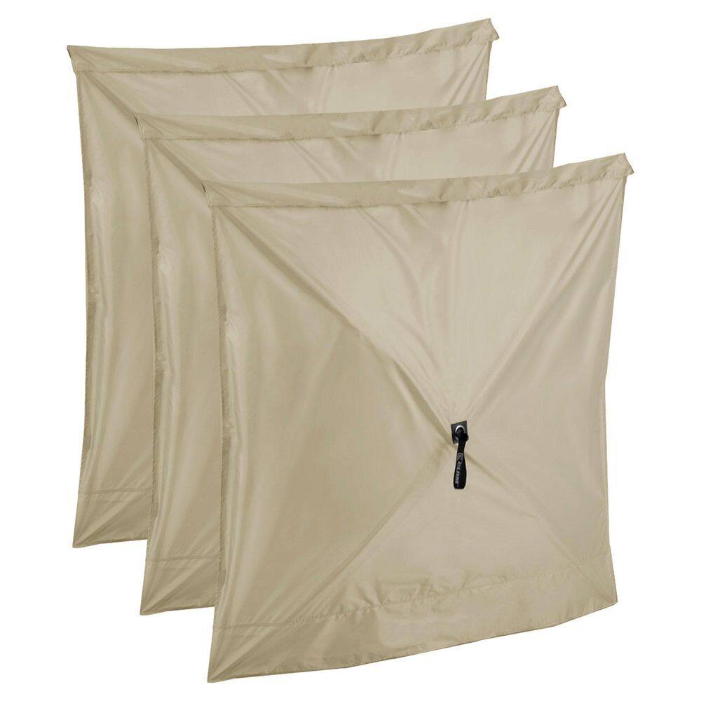 Clam Quick-Set 6 ft. x 6 ft. Traveler Portable Outdoor Camp Shelter Tent with 3 Wind Panels CLAM-TV-114243 + CLAM-WP-114245