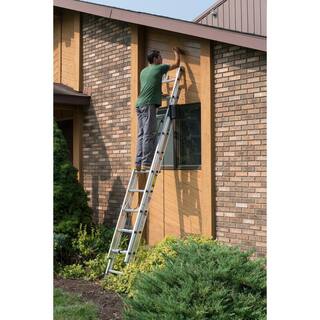 Werner 32 ft. Aluminum D-Rung Extension Ladder with 225 lb. Load Capacity Type II Duty Rating D1232-2