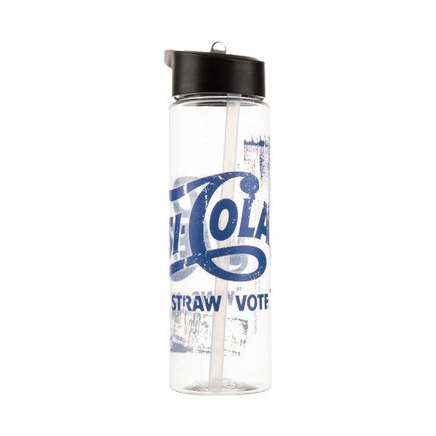 Pepsi Cola Wins Our Straw Vote 24 Oz Single Wall Plastic Water Bottle