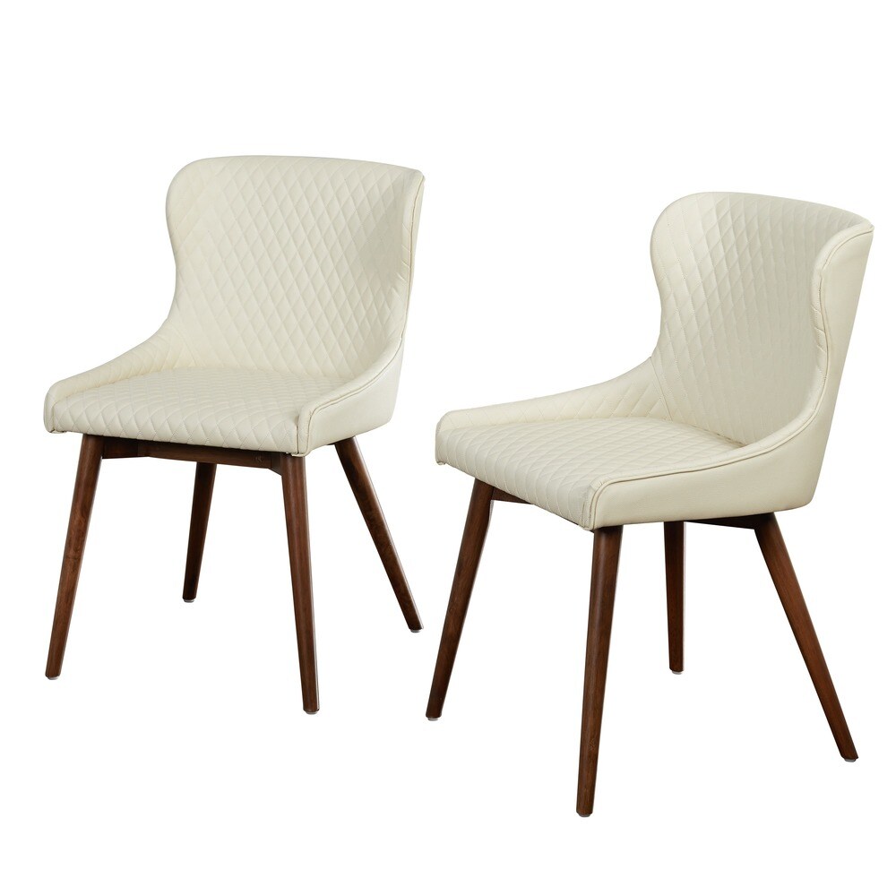 Simple Living Seguro Upholstered Mid century Dining Chairs (Set of 2)