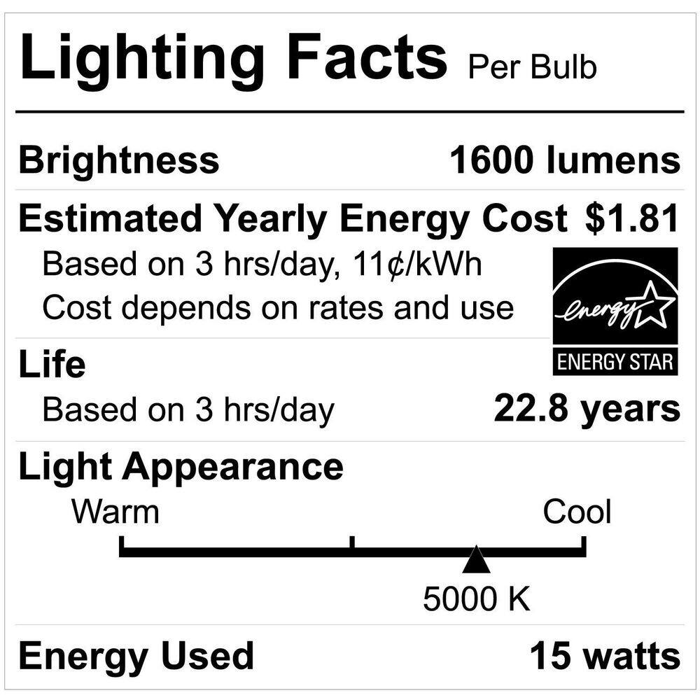 EcoSmart 150-Watt Equivalent PAR38 Spot Light Energy Star Dimmable CEC LED Light Bulb Daylight (2-Pack) FG-04302