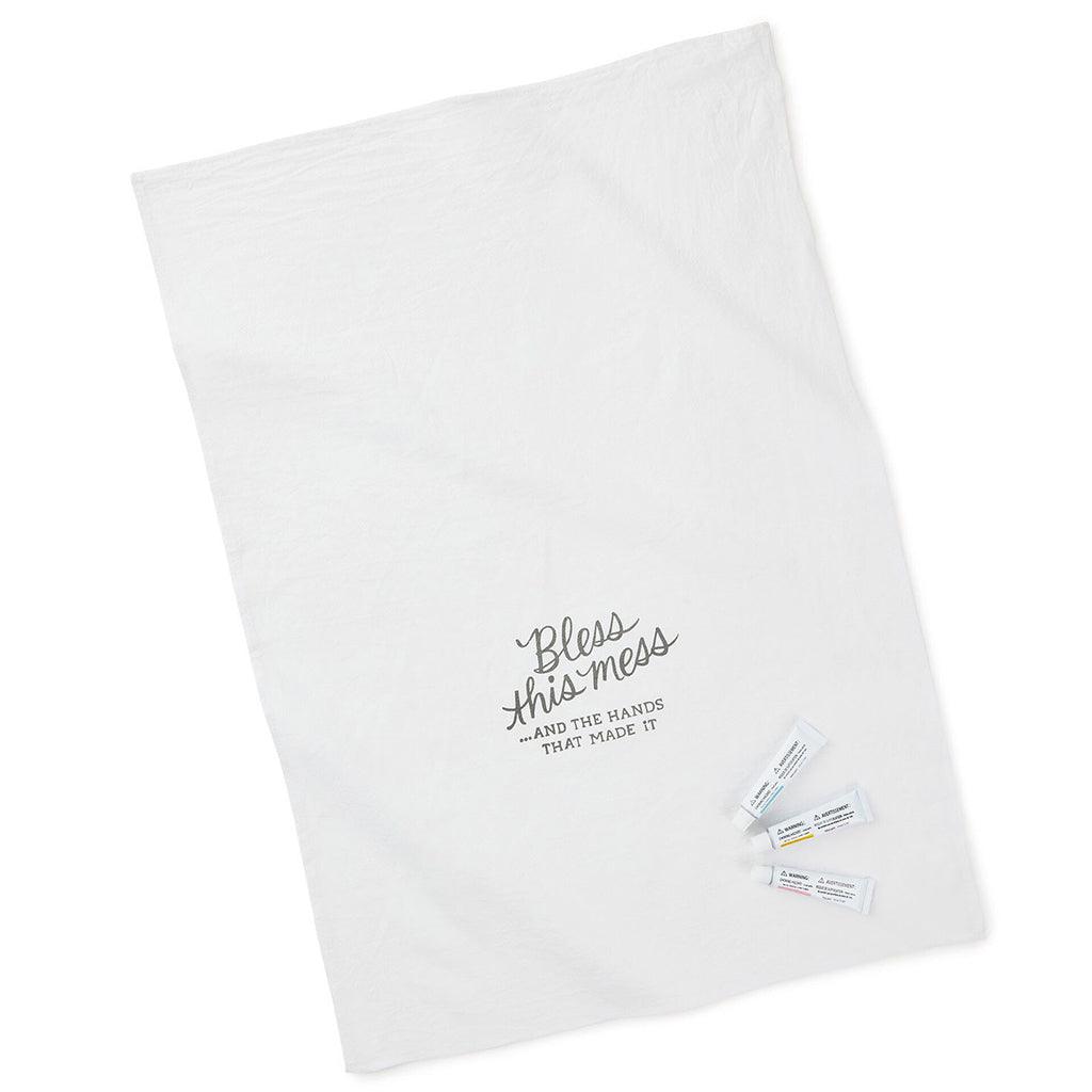 Hallmark  Bless This Mess Tea Towel Handprint Kit