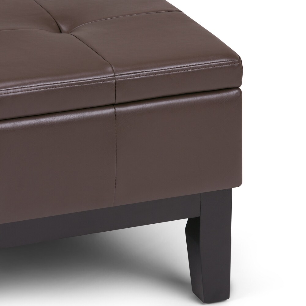 WYNDENHALL Lancaster 36 in. Wide Contemporary Square Table Ottoman
