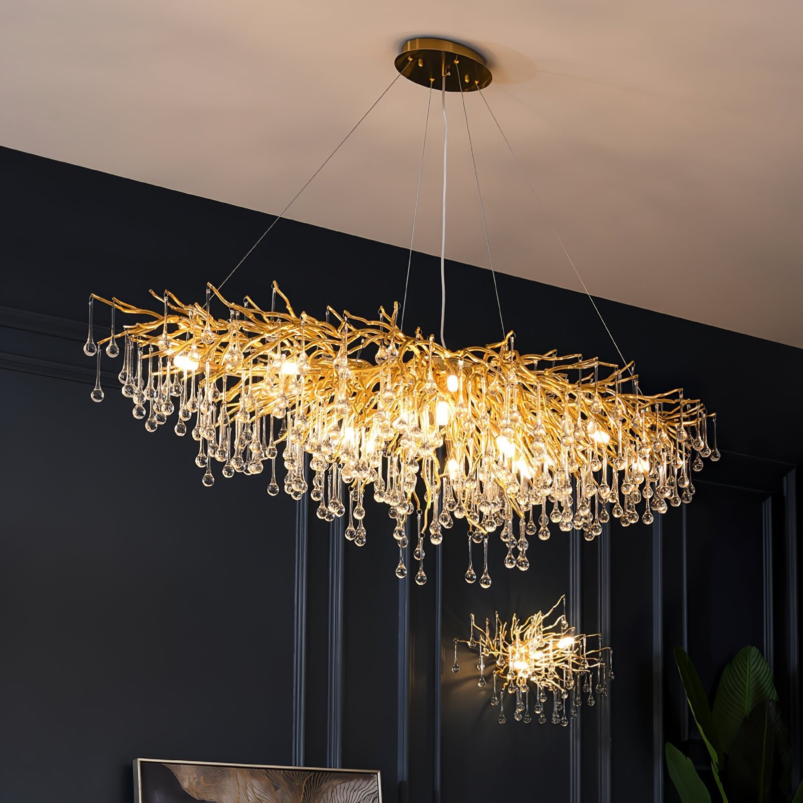 Teardrop Crystal Chandelier