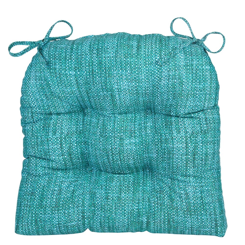 Klear Vu Wicker Solarium Indoor/Outdoor Tufted Chair Cushion Set