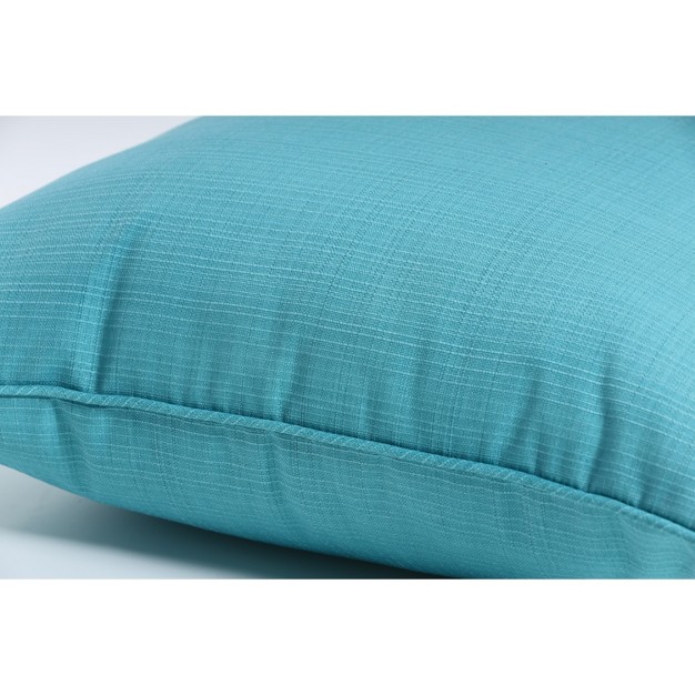 2 Piece Outdoor Square Toss Pillow Set Forsyth Solid Pillow Perfect