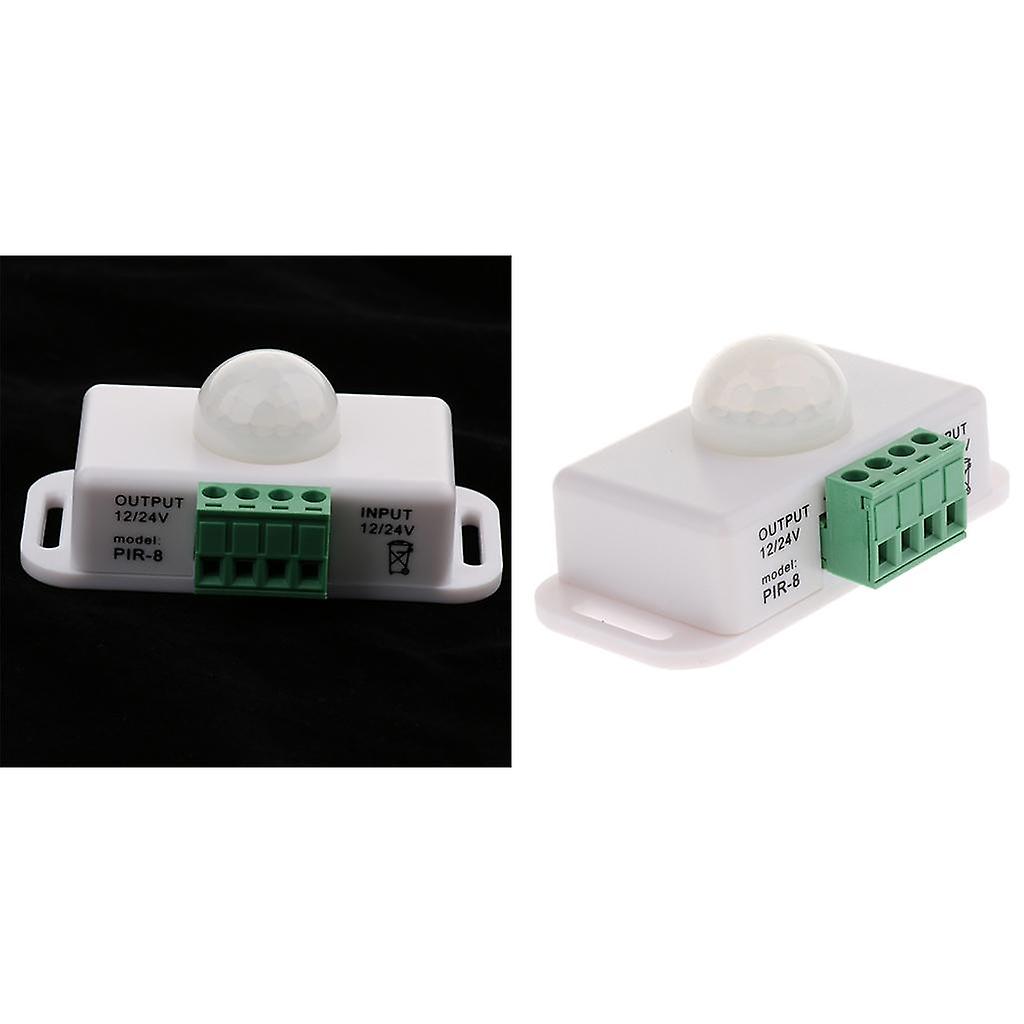 2pcs Dc 12v 24v Pir Motion Sensor Switch For Led Light Lamps， Led Strip Lights