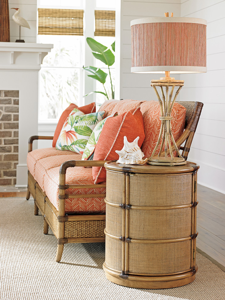 Cassada Drum Table   Tropical   Side Tables And End Tables   by Lexington Home Brands  Houzz