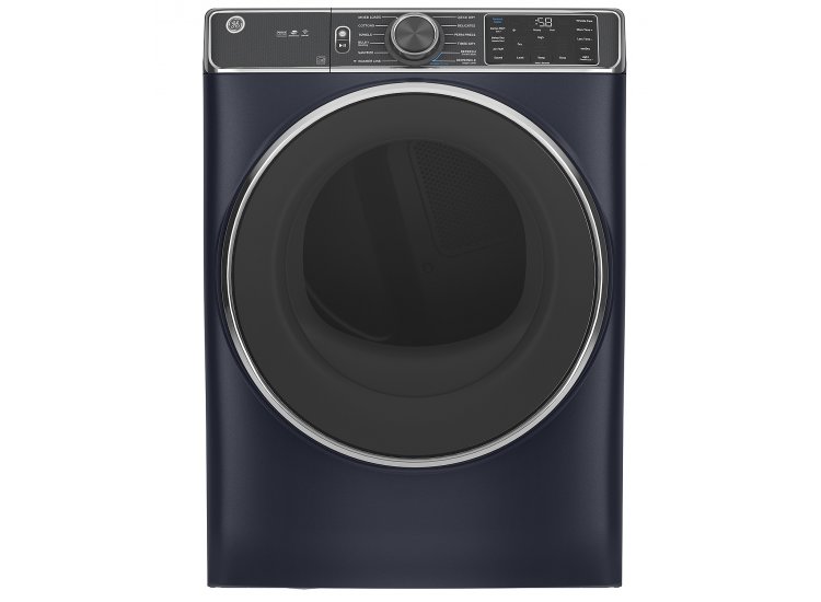 GE ADA 7.8 Cu. Ft. Sapphire Blue Smart Front Load Gas Dryer With Steam And Sanitize Cycle