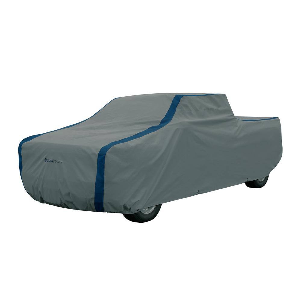 Classic Accessories Duck Covers Weather Defender 195 in. L x 58 in. W x 68 in. H Standard Cabs Truck Cover with StormFlow in Grey A3CMT197