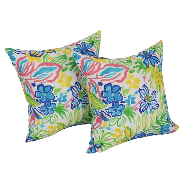 17-inch Outdoor Throw Pillows (Set of 2， Multiple Patterns)