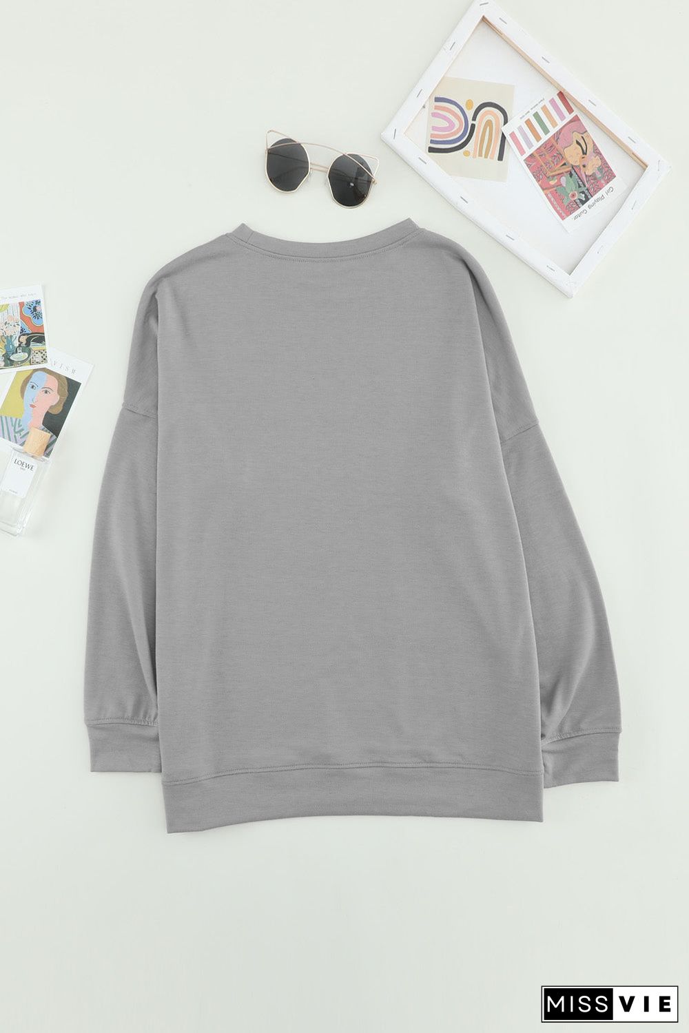 Crew Neck Long Sleeve Sweatshirt