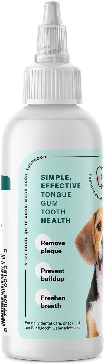 SUCHGOOD Oral Care Gel Cat and Dog Breath Freshner， 4-oz bottle