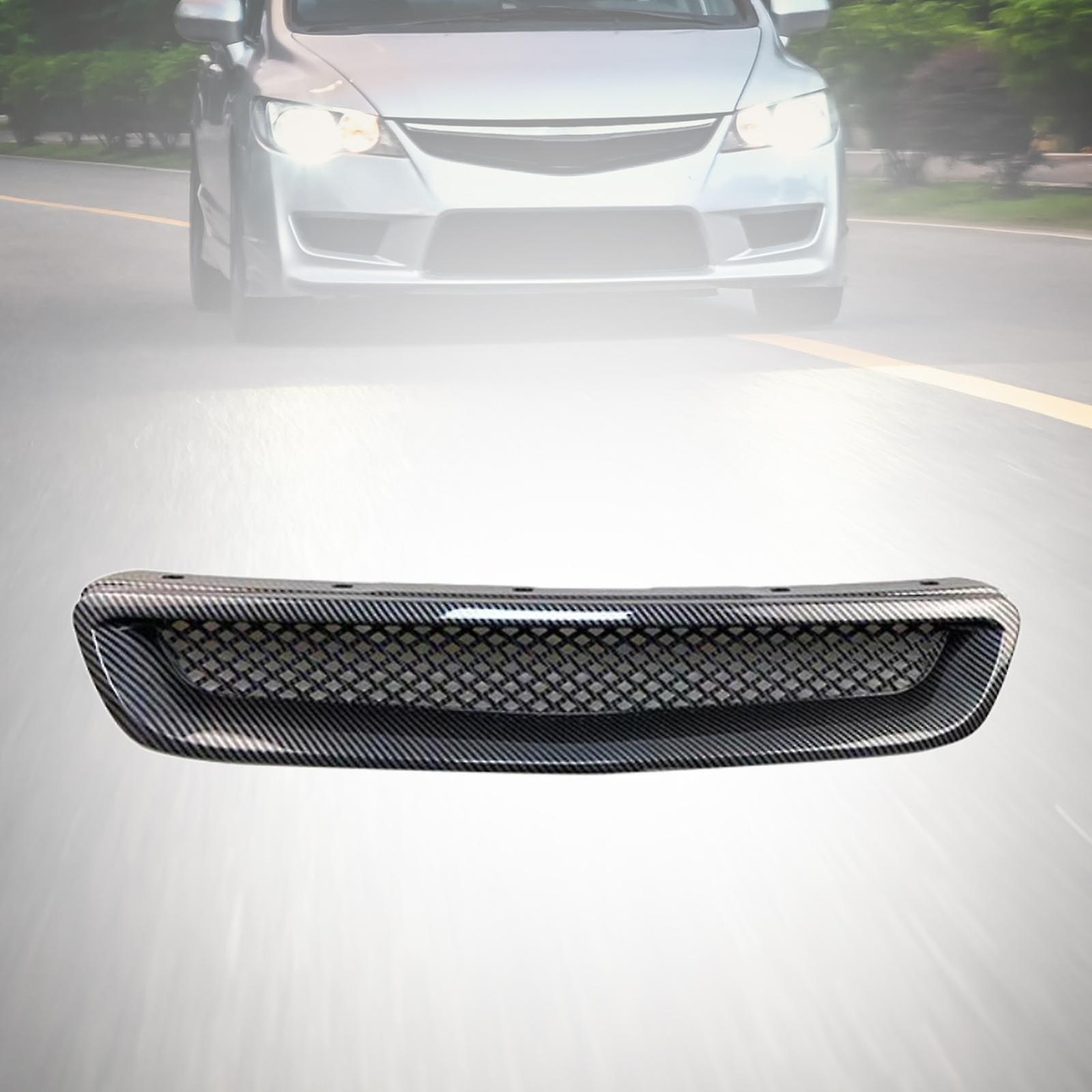 Front Bumper Hood Mesh Grille High Quality For Honda Civic 96-98 Carbon Fiber Pattern