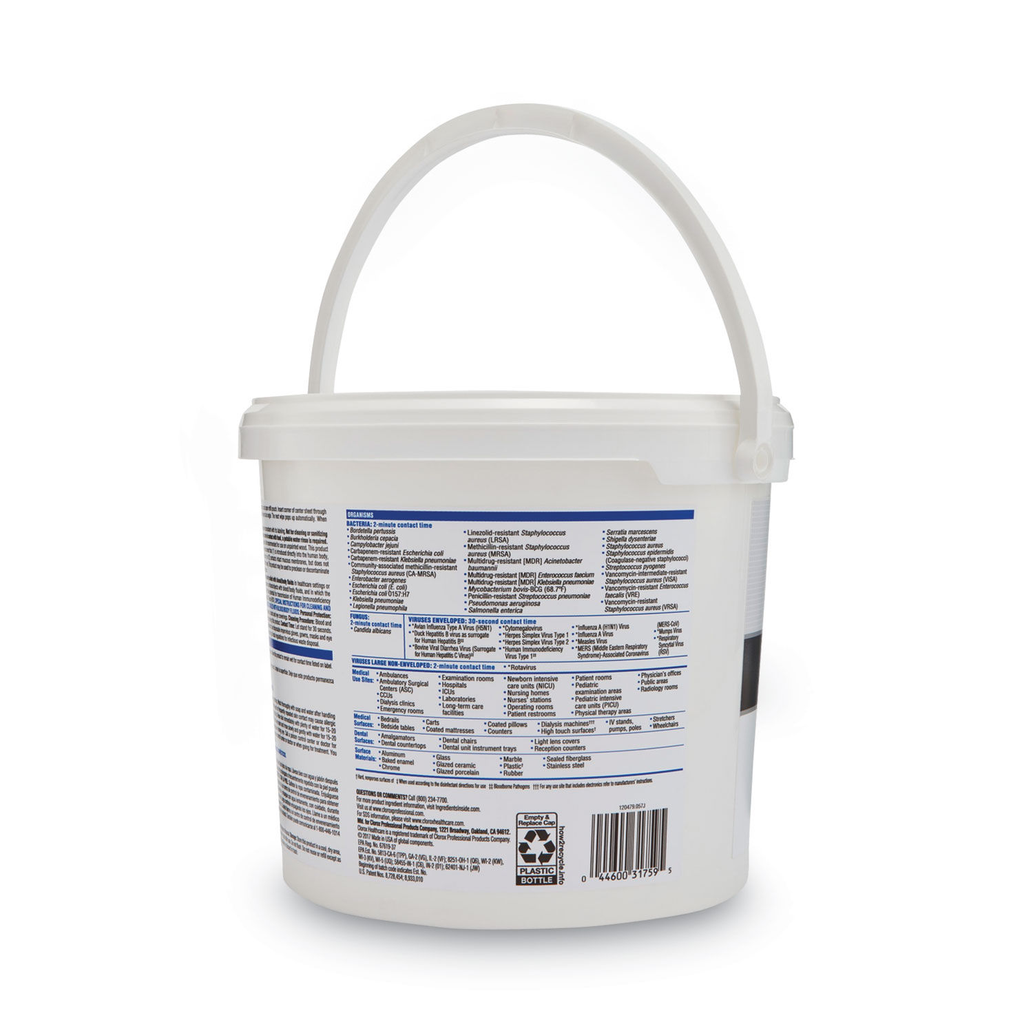 VersaSure Cleaner Disinfectant Wipes by Cloroxandreg; Healthcareandreg; CLO31759