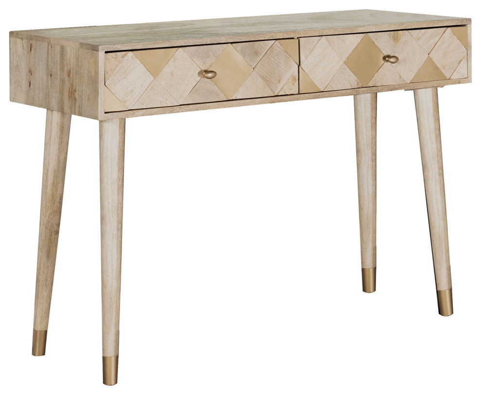 Alyssum Rectangular Storage Console Table Natural   Modern   Console Tables   by Modon  Houzz