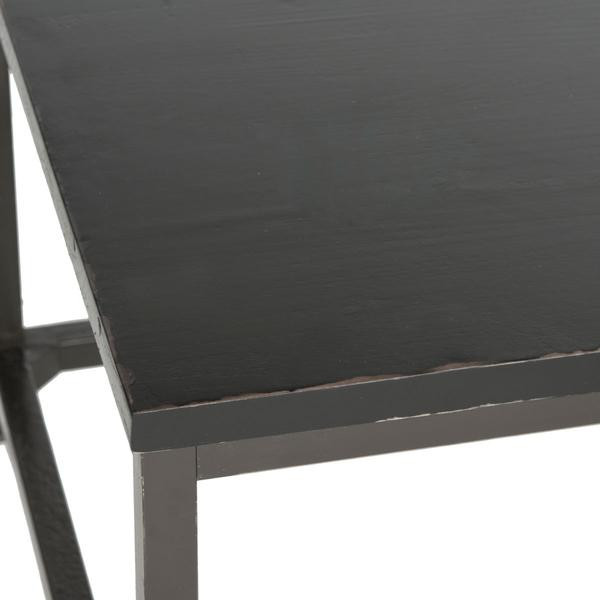 Dorcas Coffee Table Distressed Black   Industrial   Coffee Tables   by AED Luxury Home Decor  Houzz