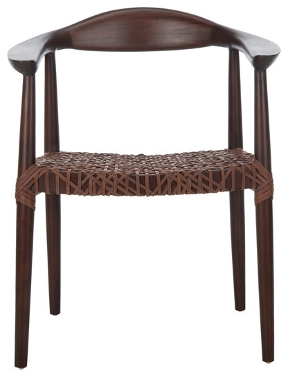 Helen Woven Arm Chair Walnut/Brown   Midcentury   Armchairs And Accent Chairs   by V.S.D Furniture  Houzz