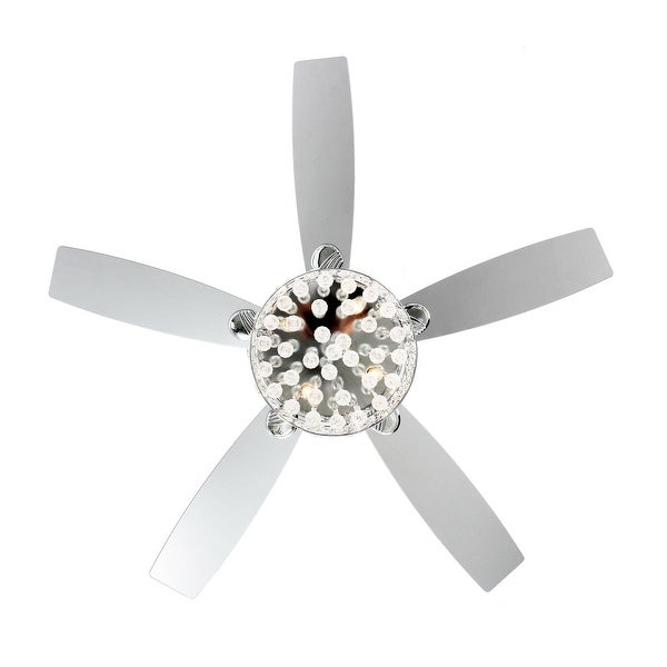 52 in Indoor Crystal Chandelier Ceiling Fan with Light and Remote Control - 52 in Shopping - The Best Deals on Ceiling Fans | 38641167