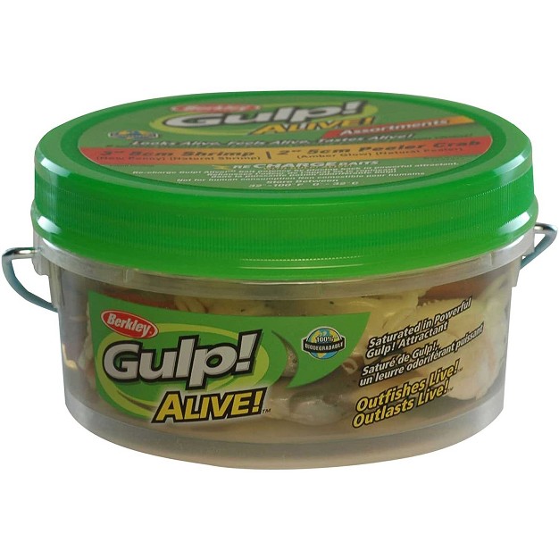 Berkley Gulp Alive Shrimp Bucket Fishing Bait 3 inch