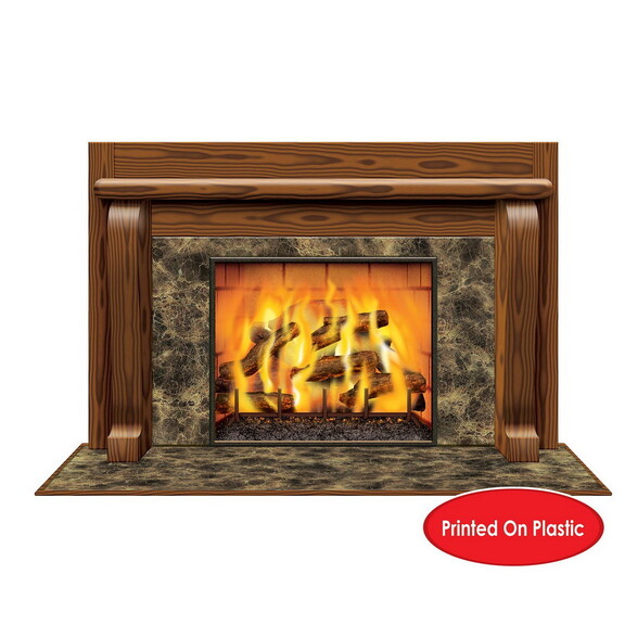 Beistle 20193 Fireplace Insta View  creates a scen...