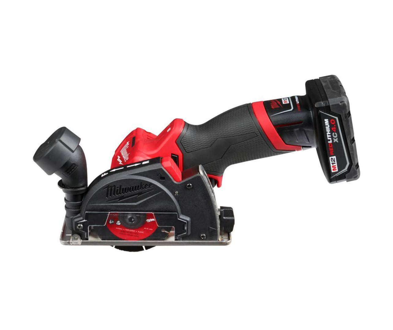 Milwaukee 2522-21XC-48-11-2420 M12 FUEL 12-Volt 3 in. Lithium-Ion Brushless Cordless Cut Off Saw Kit with Bonus M12 2.0 Ah Battery