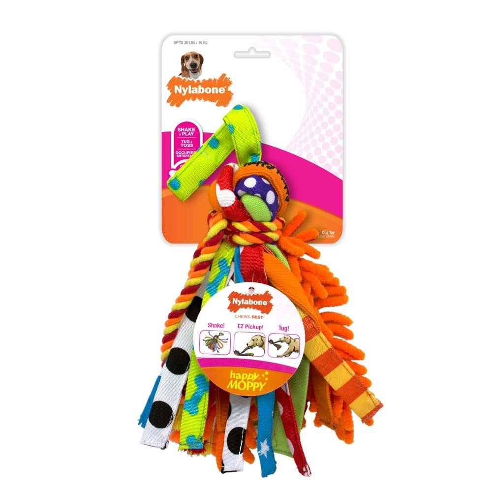 Nylabone Duratoy Happy Moppy Dog Toy