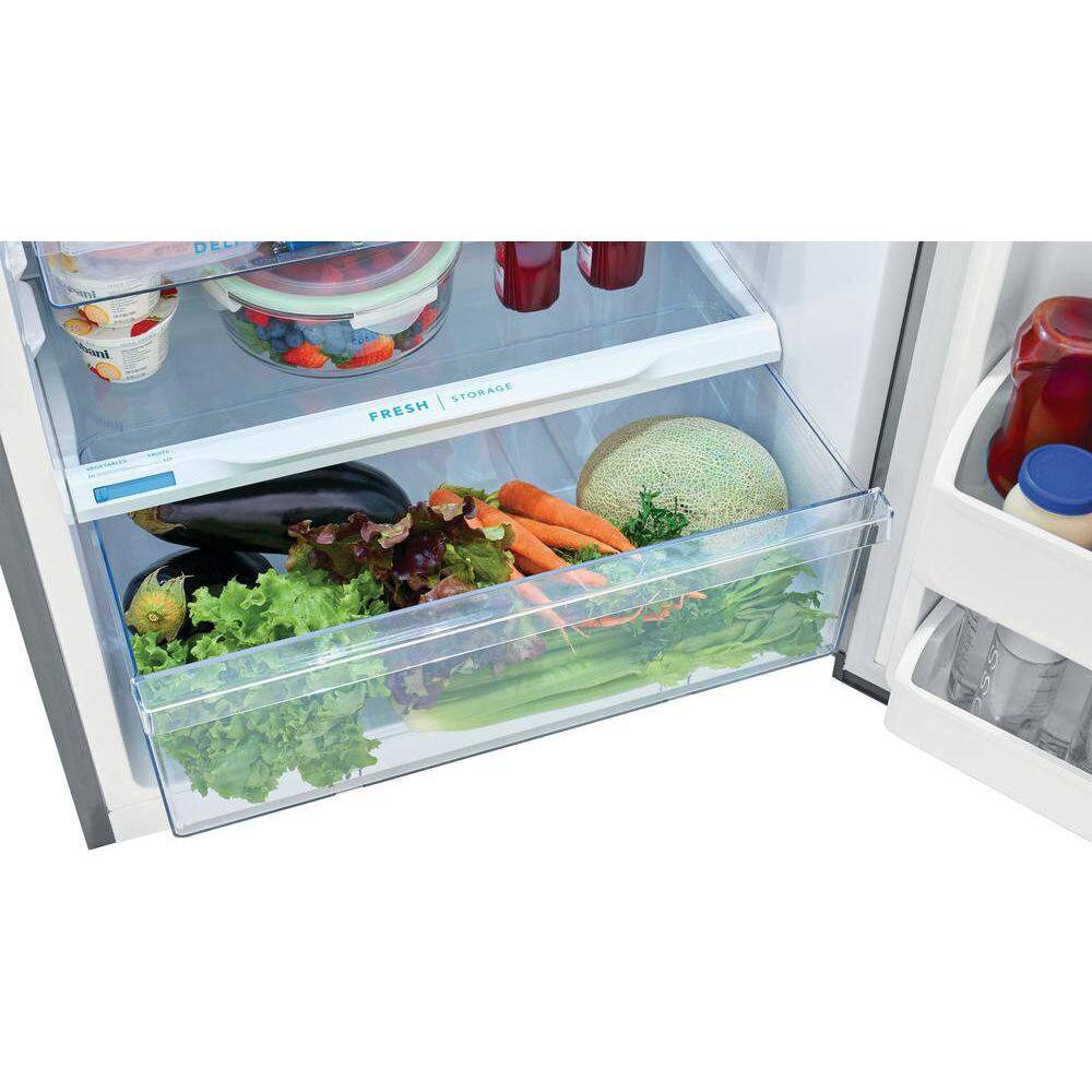 Frigidaire 13.9 cu. ft. Top Freezer Refrigerator brushed steel FFHT1425VV