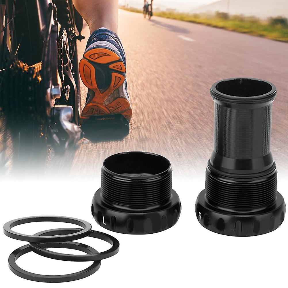 Aluminium Alloy Lightweight Mountain Bike Bb Screwing In Thread Ceramics Bearing Bottom Bracket Bicycle Accessoryblack