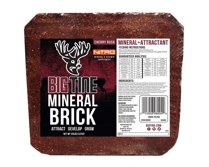 Big Tine Nitro Mineral Brick， 20 lb