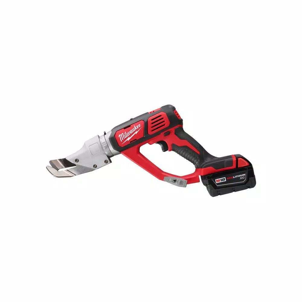 Milwaukee M18 18-Volt Lithium-Ion Cordless 18-Gauge Single Cut Metal Shear Kit W/(2) 3.0Ah Batteries， Charger， Tool Bag and#8211; XDC Depot