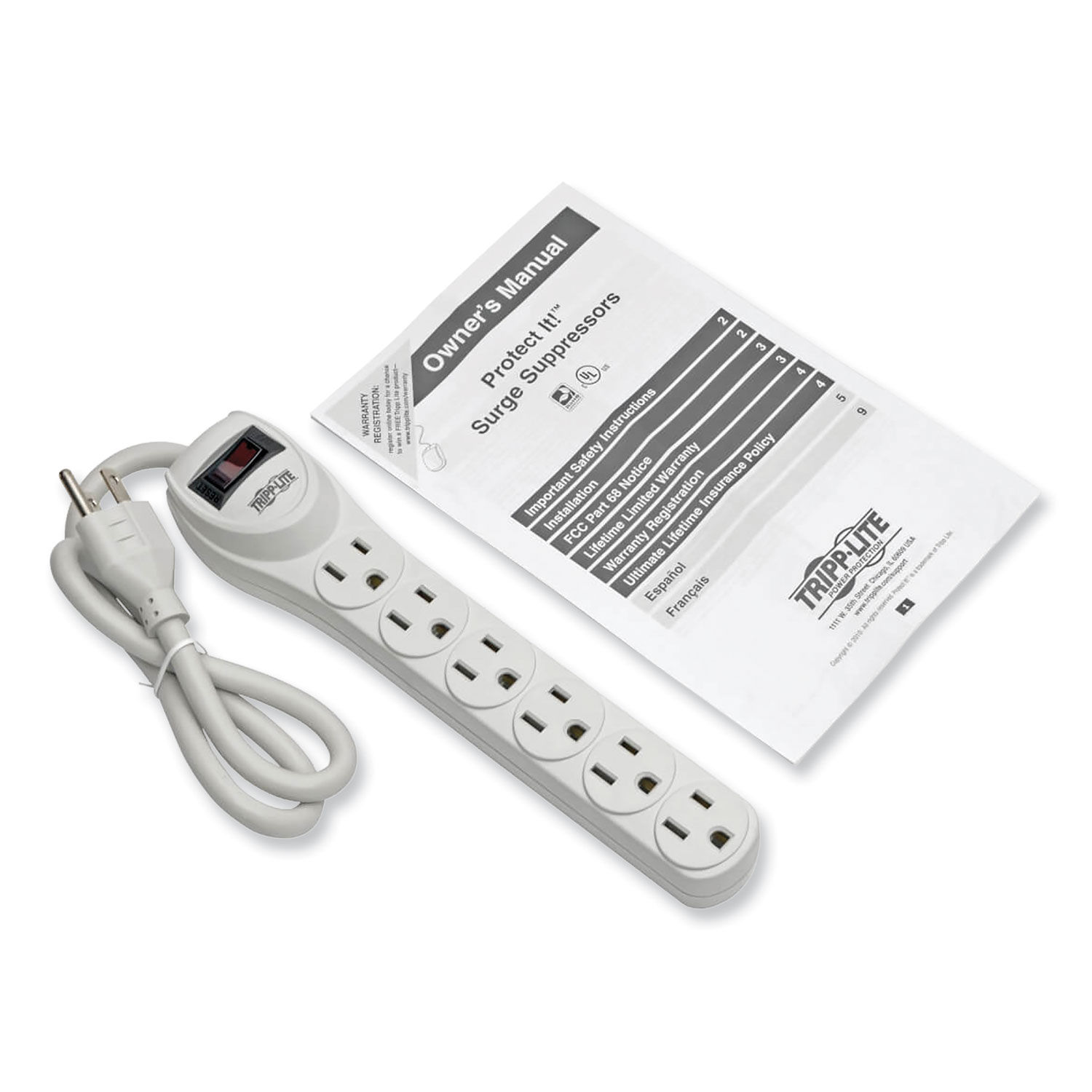 Protect It! Home Computer Surge Protector by Tripp Lite TRPTLP602