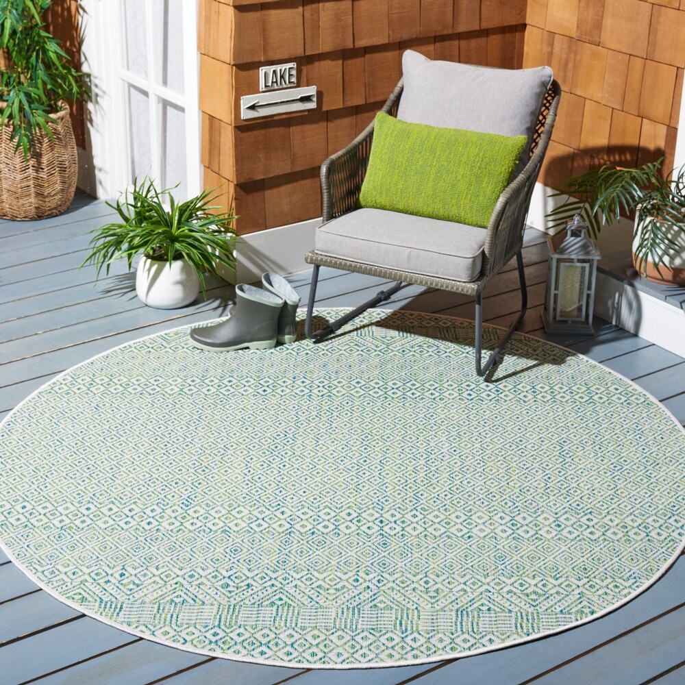 SAFAVIEH Courtyard Terezija Indoor/ Outdoor Waterproof Patio Backyard Rug