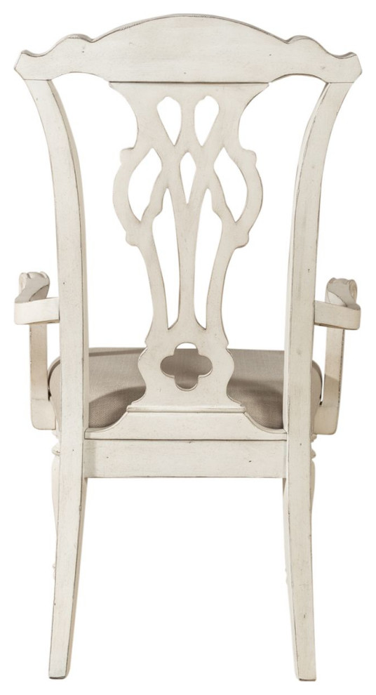 Chateau Splat Back Dining Chair in White Finish   French Country   Dining Chairs   by Crafters and Weavers  Houzz