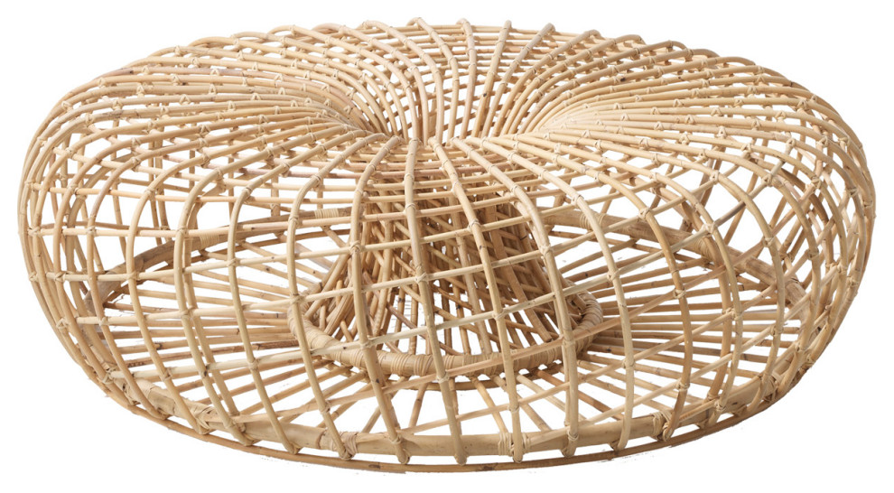 Cane Line Nest Footstool Large Indoor  7321Ru   Tropical   Footstools And Ottomans   by Kolibri Decor  Houzz