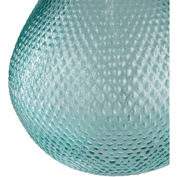 Permelia Sky Blue Hobnail Glass Table Lamp