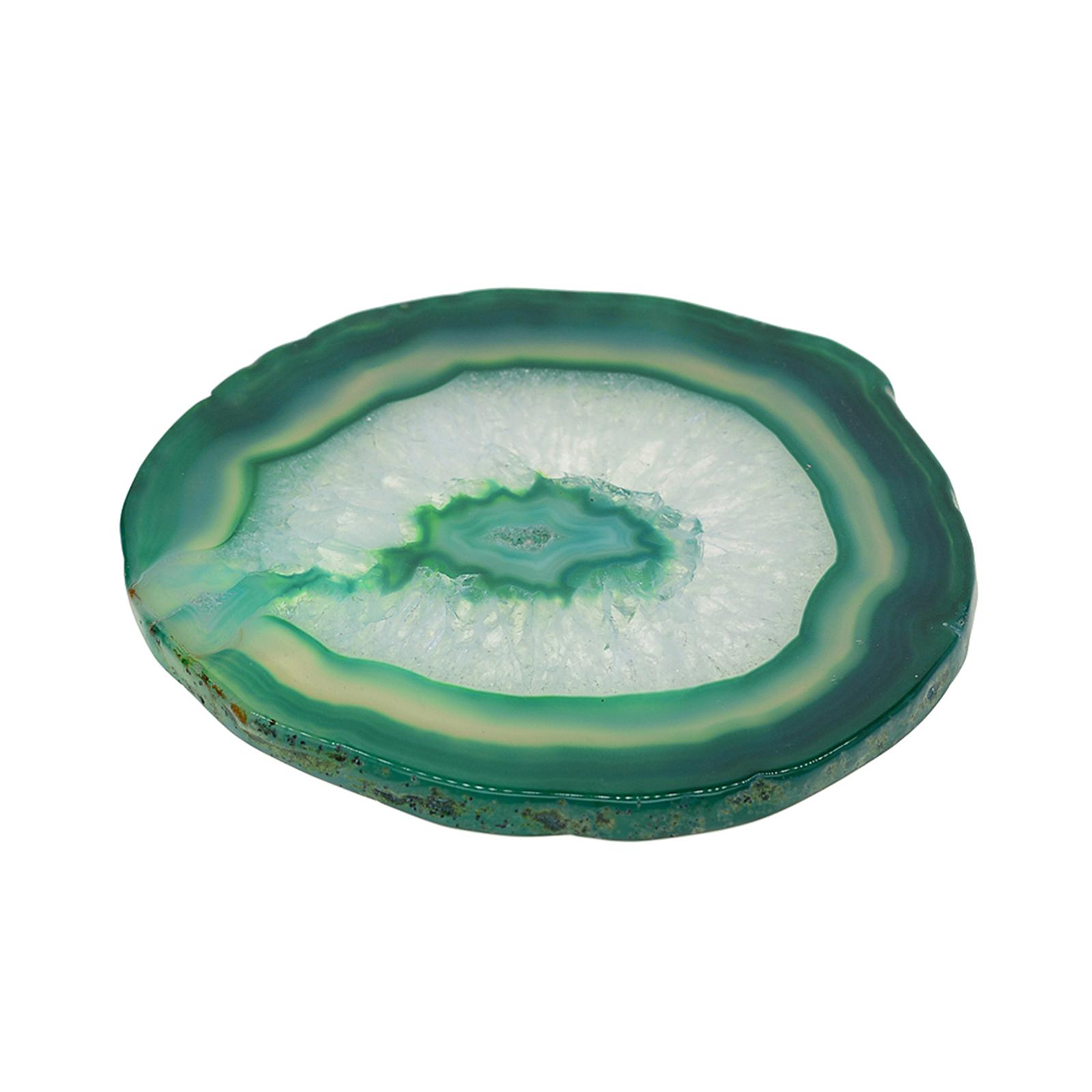 Set of 2 Slices Geode ，Beverage Coasters Cup Mat，Irregular