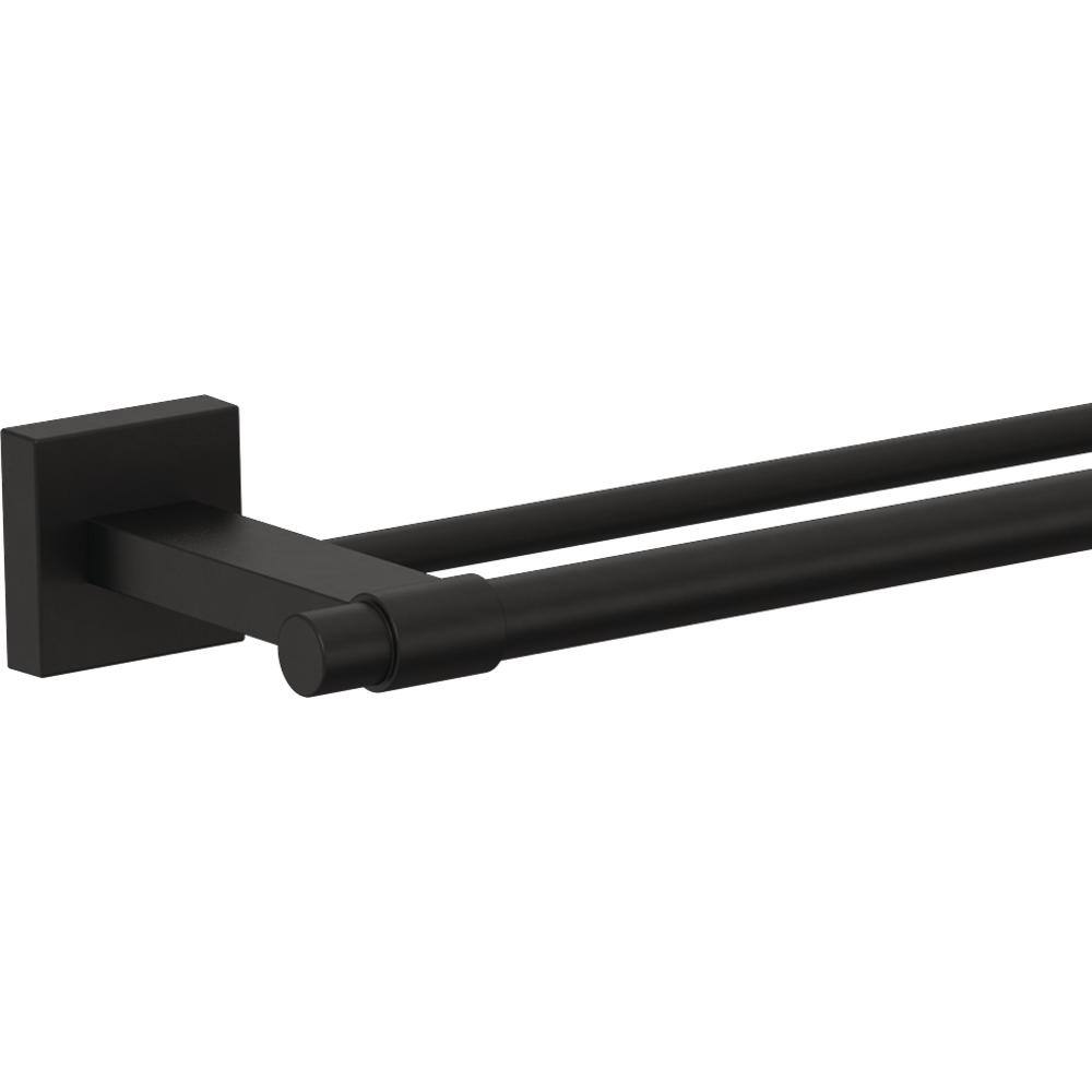 Franklin Brass Maxted 24 in. Double Towel Bar in Matte Black MAX25-FB