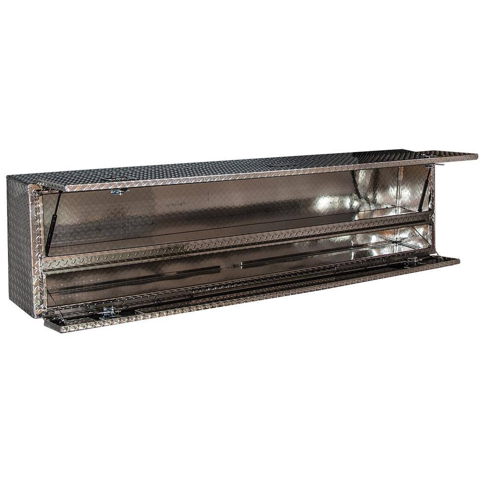 Buyers Products Company 72 Diamond Plate Aluminum Low Profile Crossbed Truck Tool Box 1705640