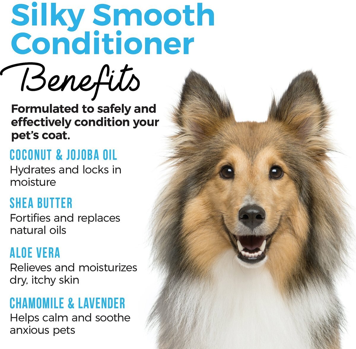 Shed Defender Silky Smooth Aloe and Shea Butter Dog and Cat Conditioner， 16-oz bottle