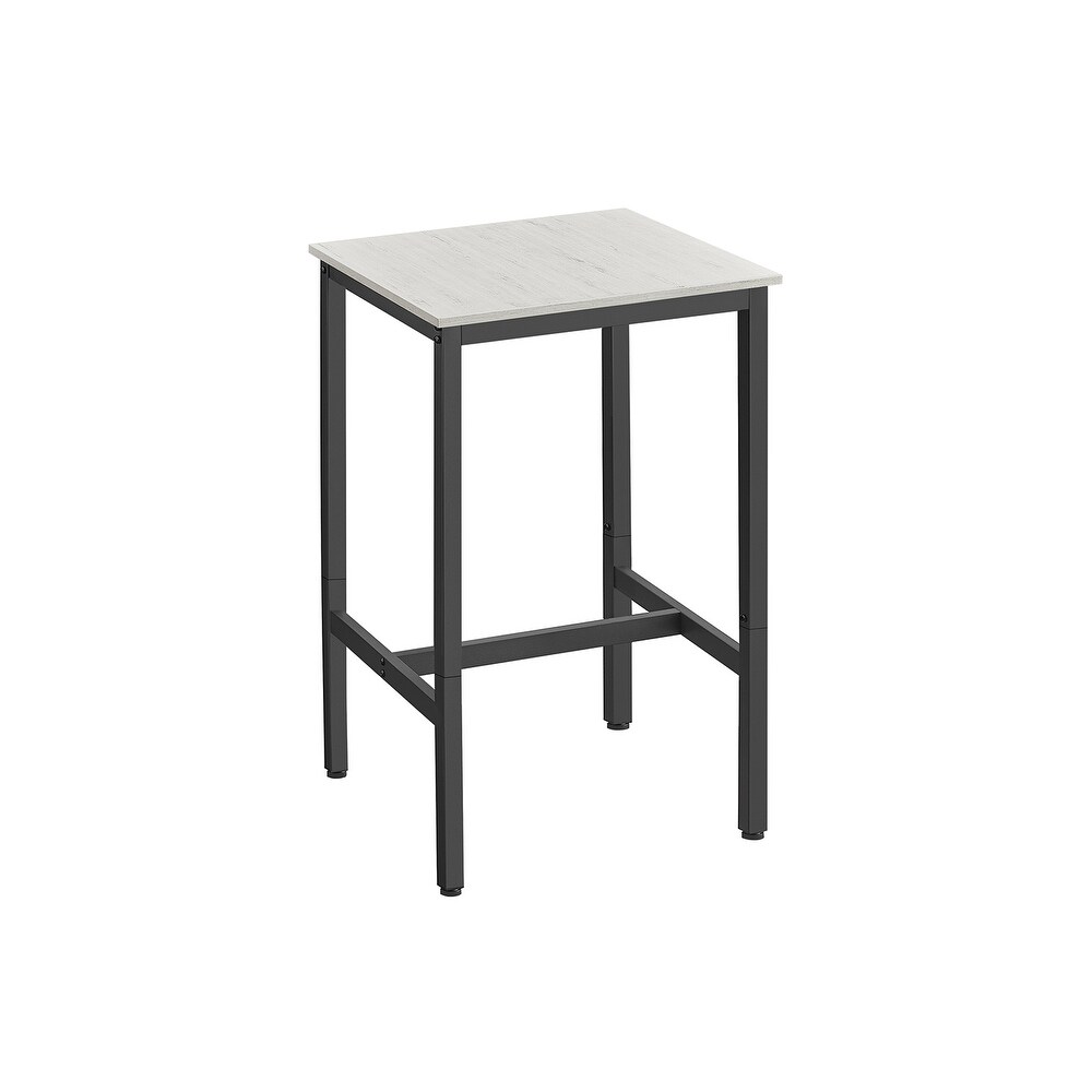 Bar Table with Metal Frame Small Kitchen Table  High Top Pub Table For Living Room   23.6”D x 23.6”W x 35.4”H