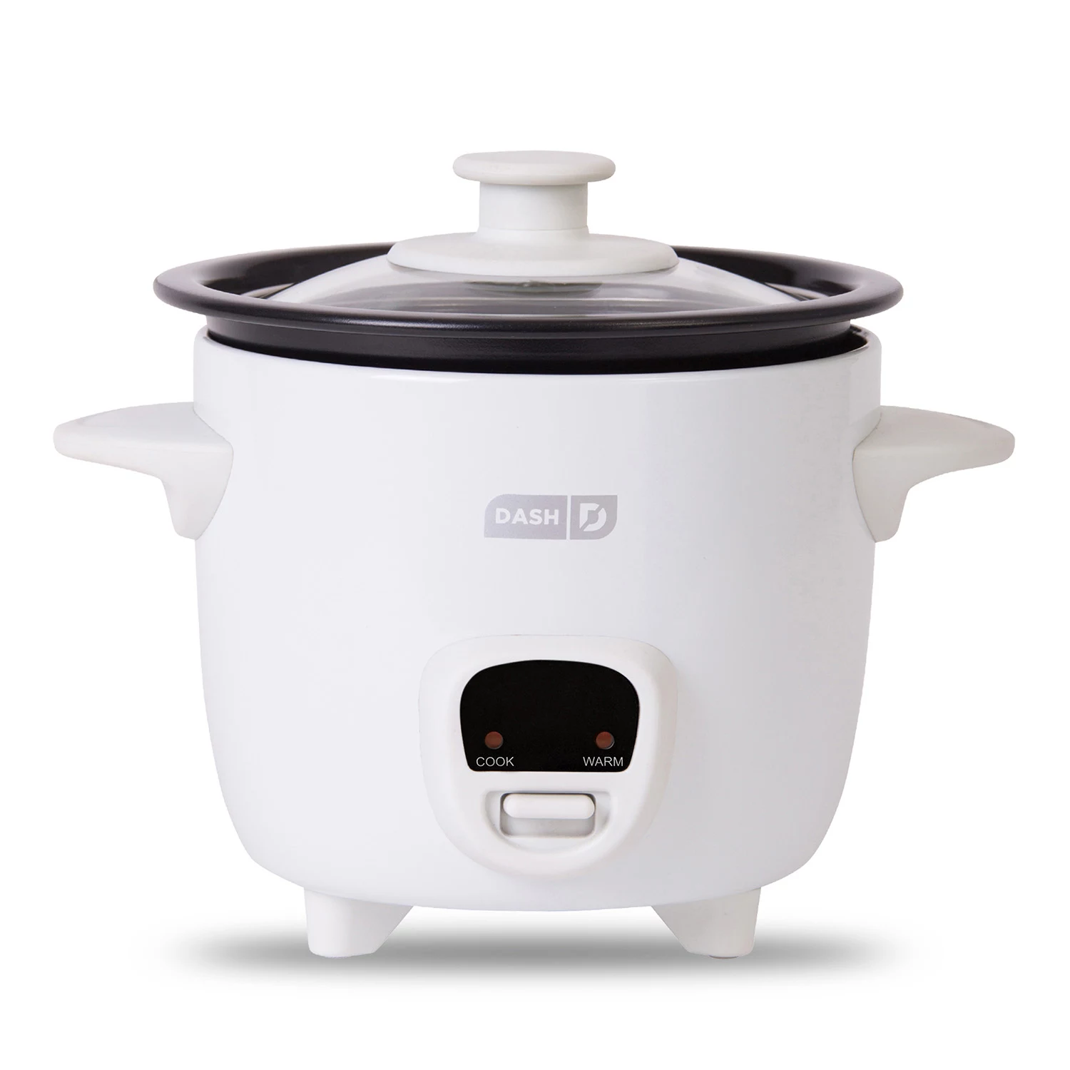 Dash Mini 2-Cup Rice Cooker with Keep Warm Function， White