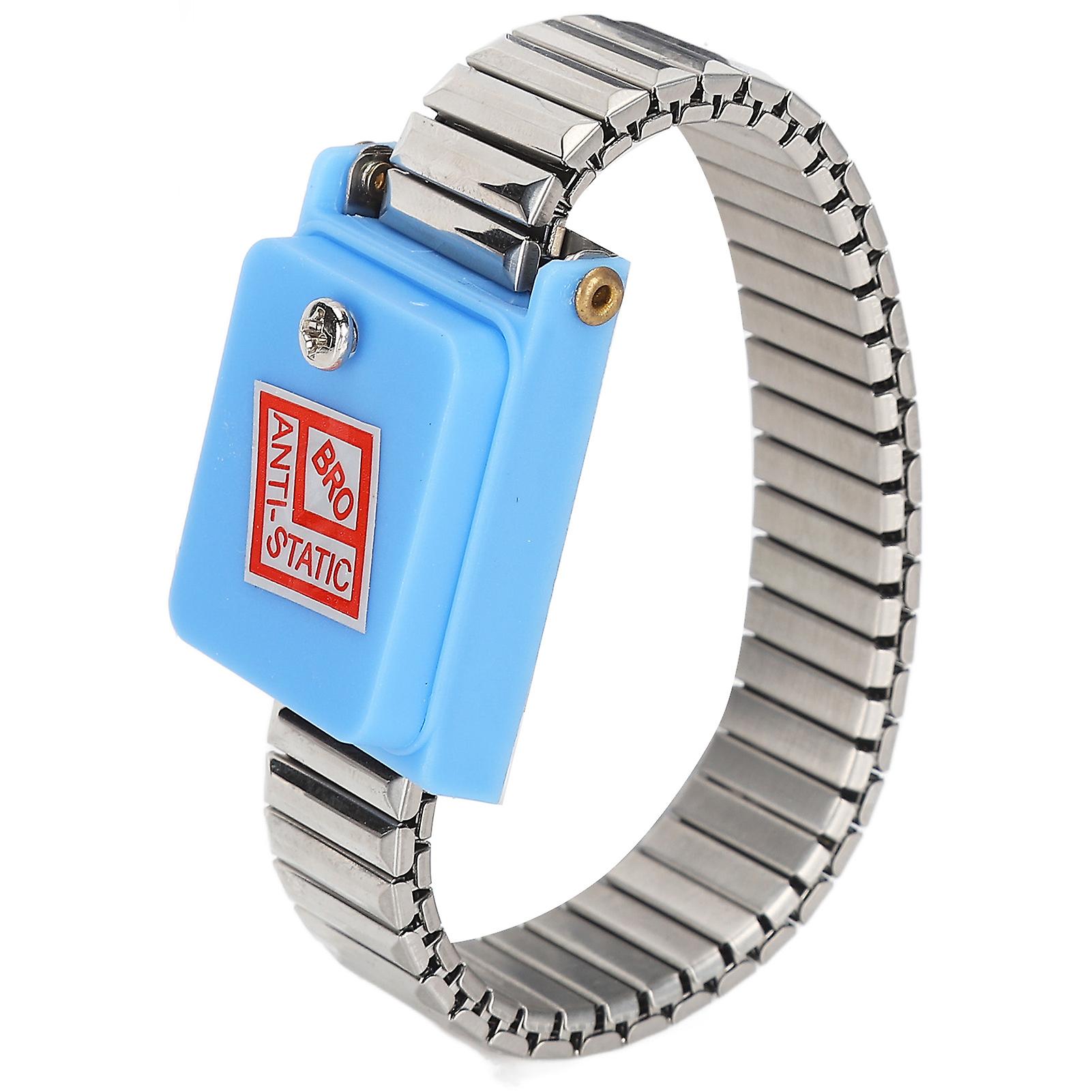 Cordless Esd Wristband No Static Wrist Strap Elastic Wireless Discharge Bracelet Metal