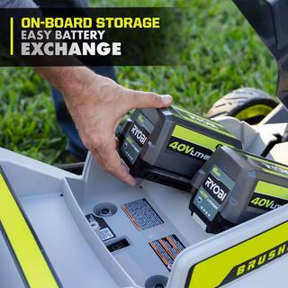 RYOBI 40V HP Brushless 20 in. Cordless Battery Walk Behind Push Mower (Tool Only) RY401017BTL