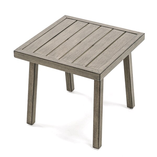 1Piece Aluminum Outdoor Table with Handpainted Frame