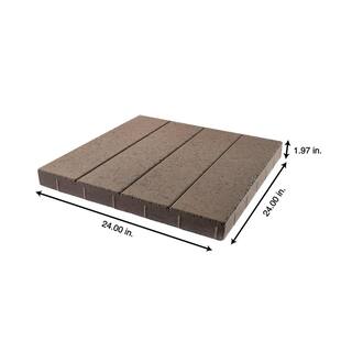 Pavestone Avant XL 24 in. x 24 in. x 2 in. Bellows Brown Square Concrete Step Stone (14-Pieces56 sq. ft.Pallet) 11019432