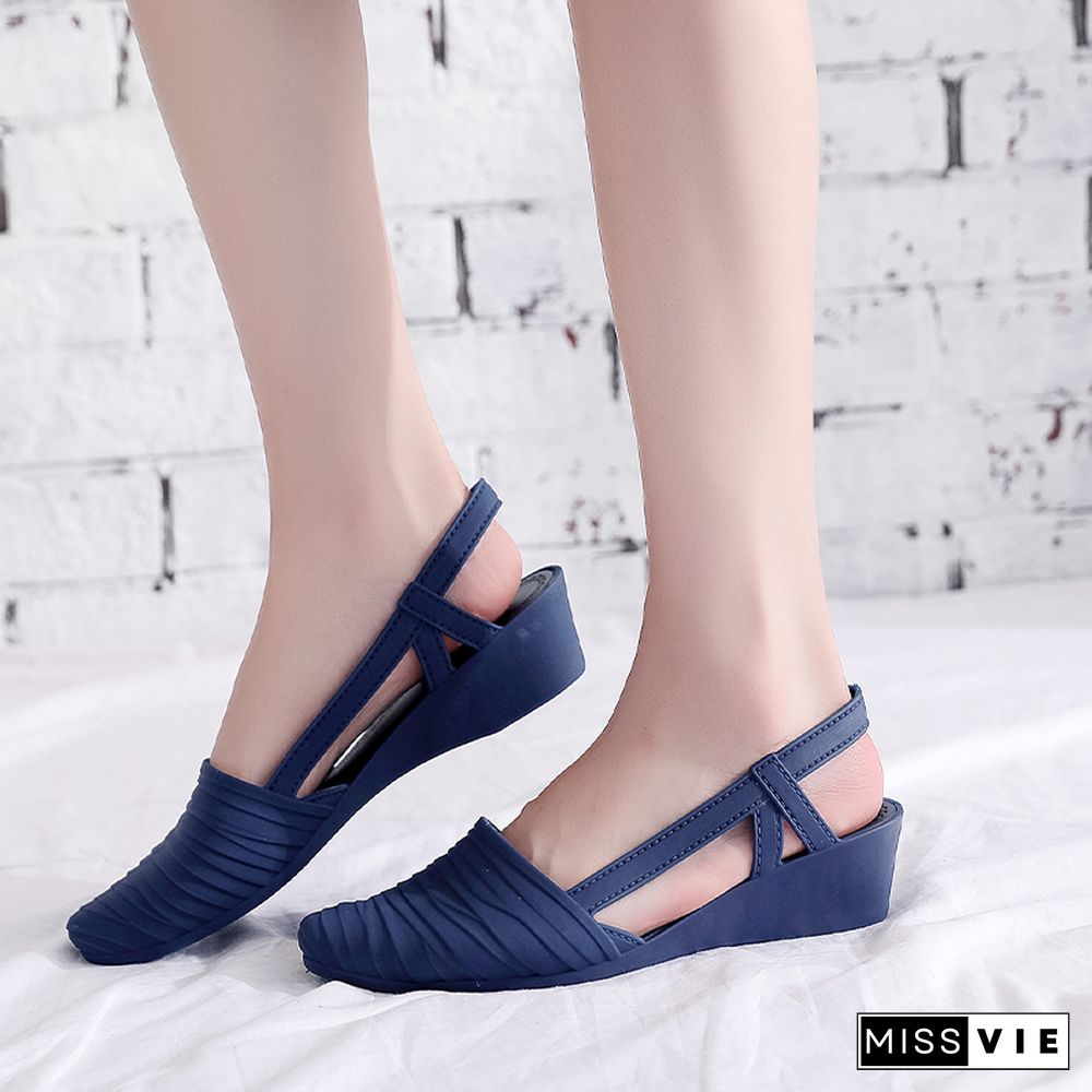 New Women's Shoes Slingbacks Footwear Woman Wedges Sandals Women Slip-on Shoes Ladies Casual Pumps Female Loafers