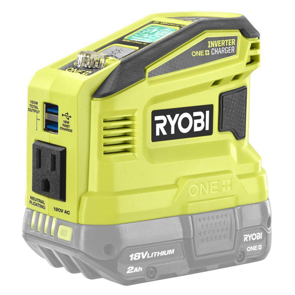 RYOBI 150-Watt Push Start Power Source and Charger for ONE+ 18-Volt Battery (Tool Only) RYi150CBT