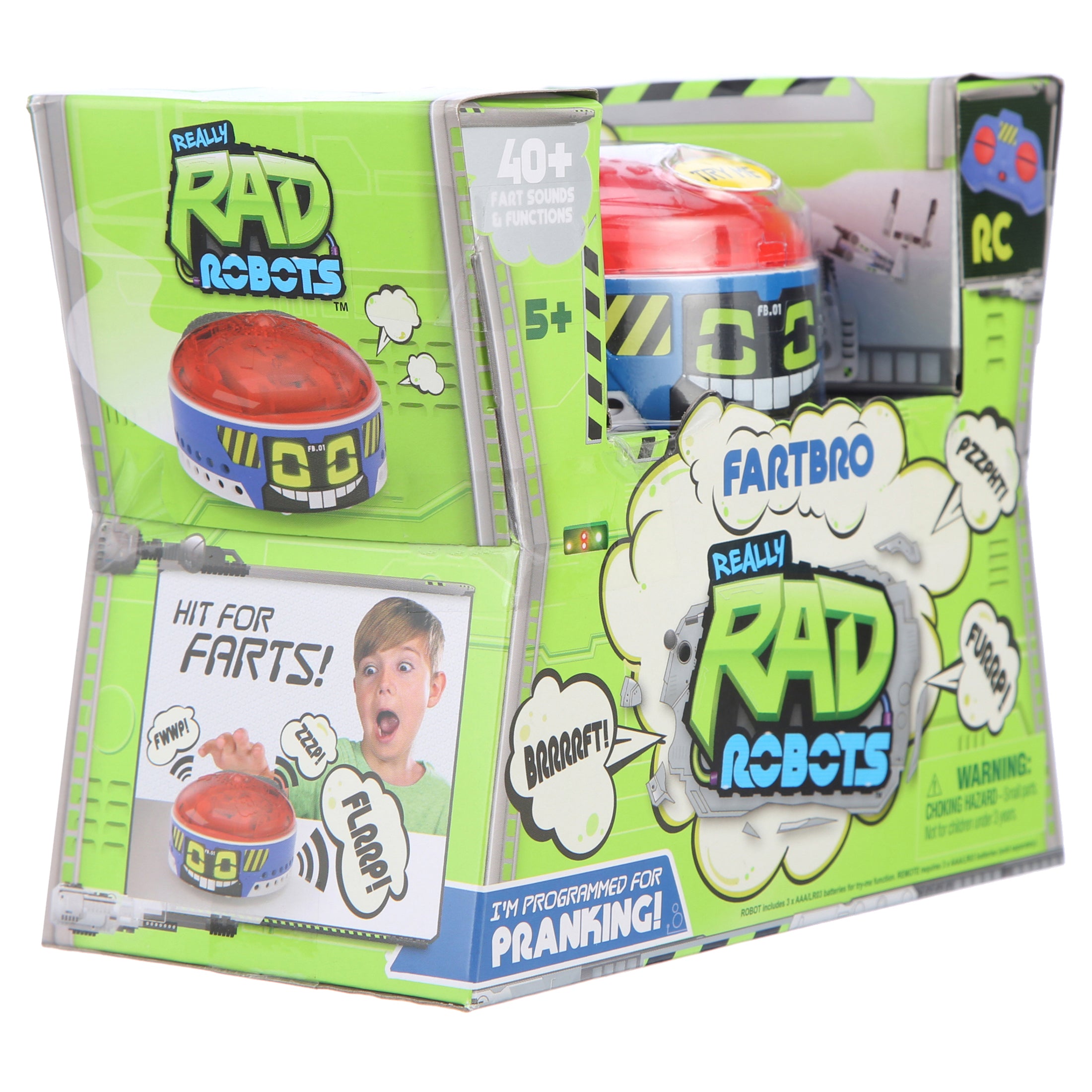 Really RAD Robots - Fartbro - Electronic Remote Control Farting Robot， Toys for Kids， Boys， Ages 5+